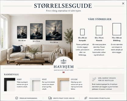 Veiviser - Maritim fyrtårn plakat